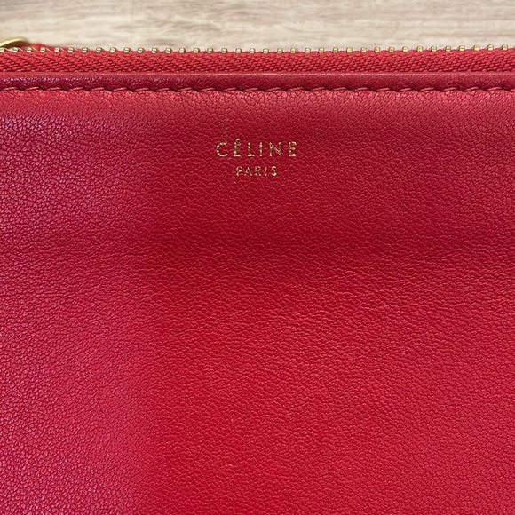 Authentic Celine Trio Small Lambskin Leather Crossbody Bag - Picture 2 of 8